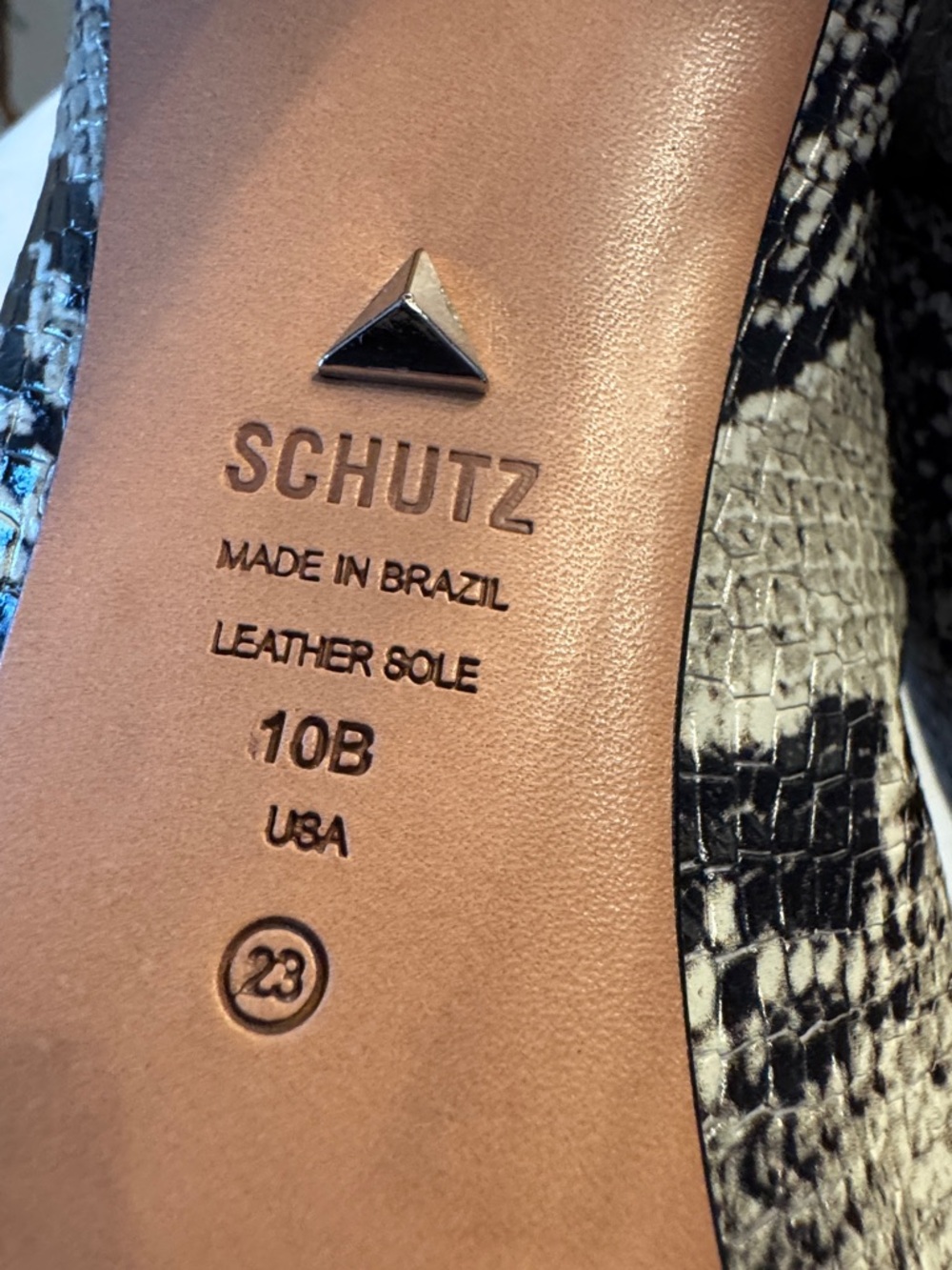 SCHUTZ Maryana Boot in Natural Snake, sz 10 - Picture 10 of 11